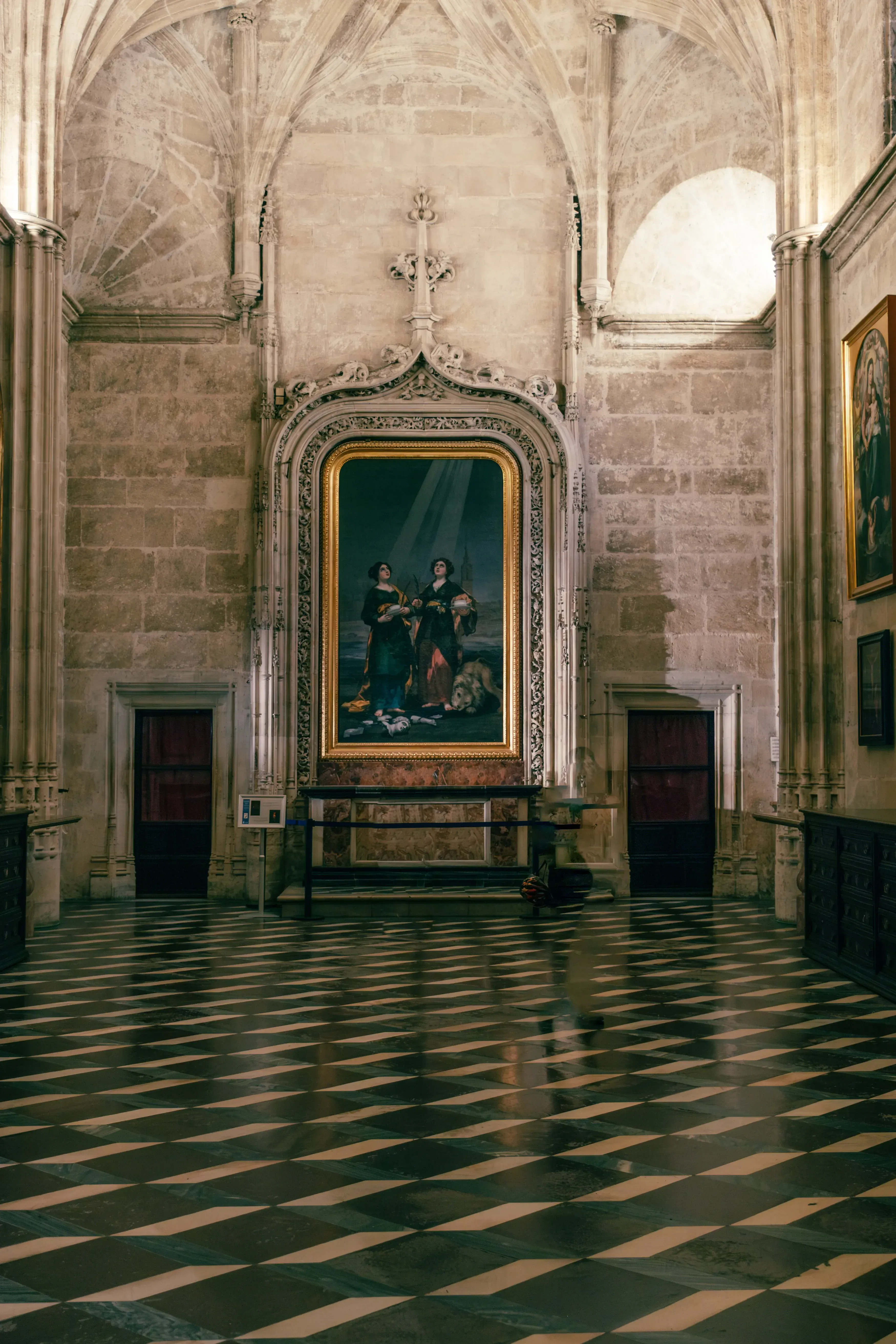 The room housing Francisco Goya's painting of Saints Justa and Rufina.