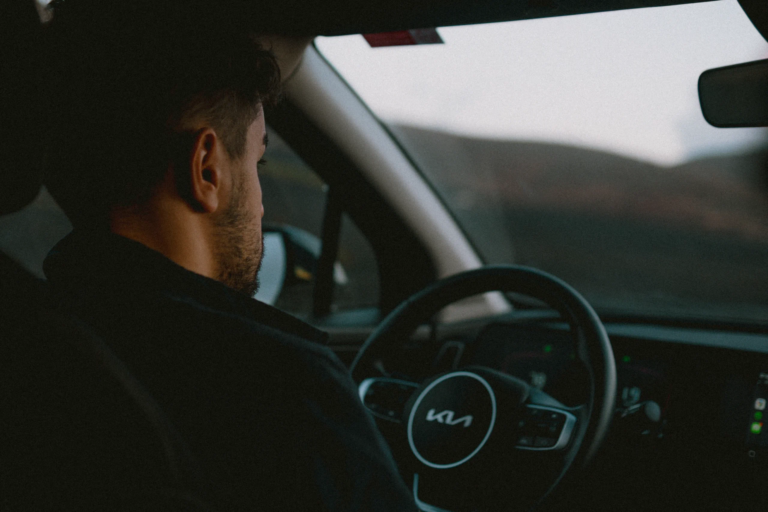 eser driving along the scenic volcanic roads of Lanzarote.