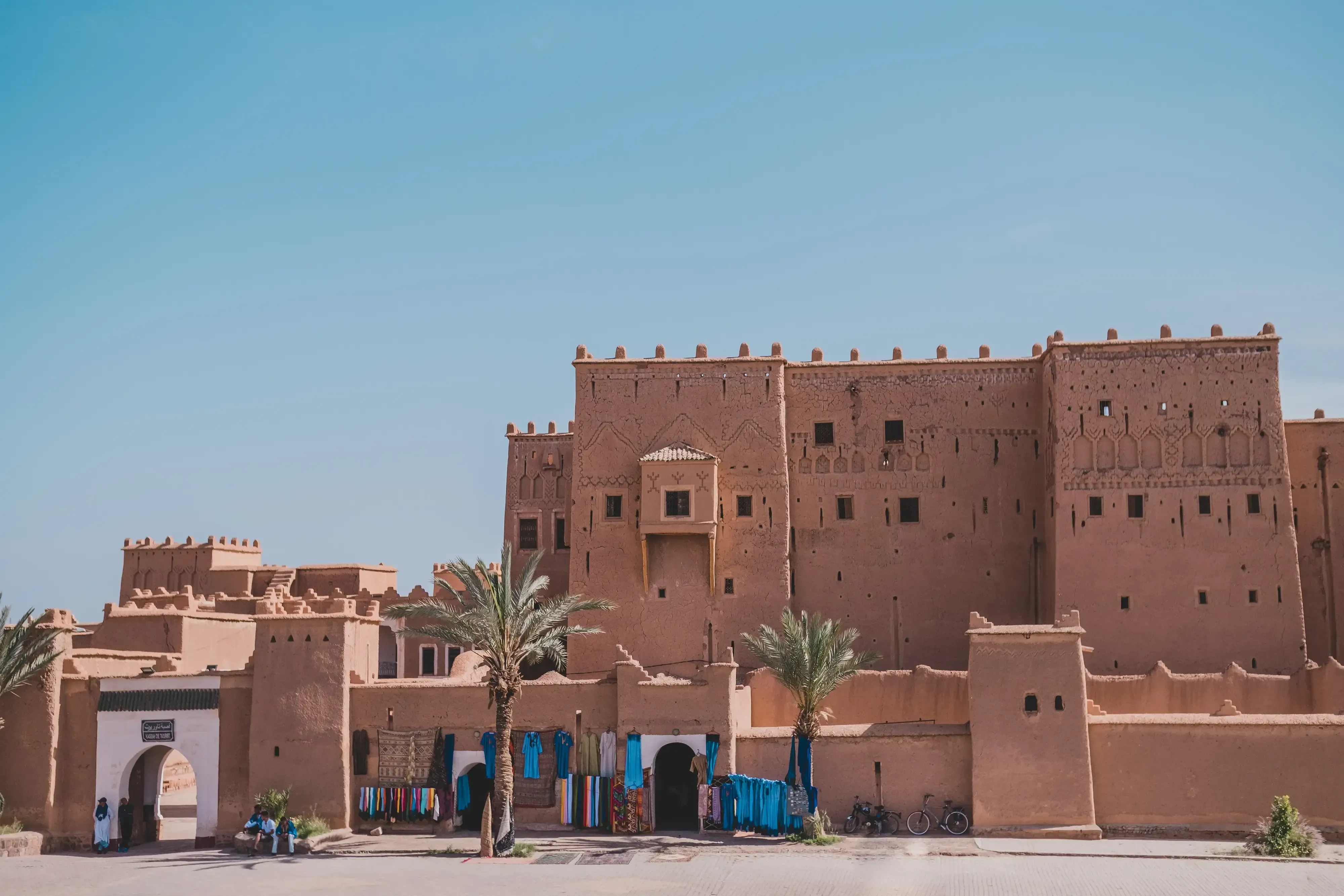 Historic building with traditional architecture in Morocco.