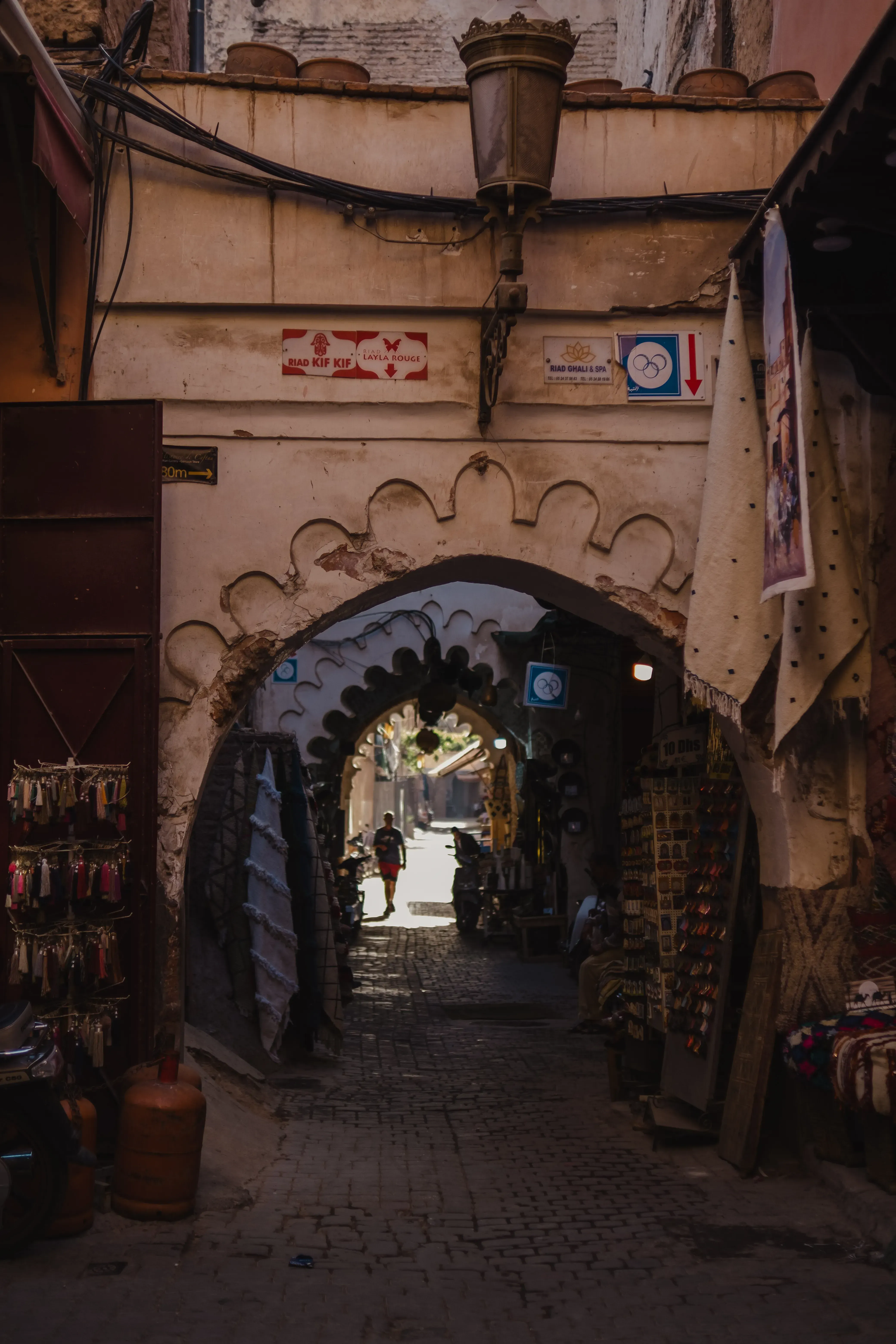 A street in Marrakech medina.