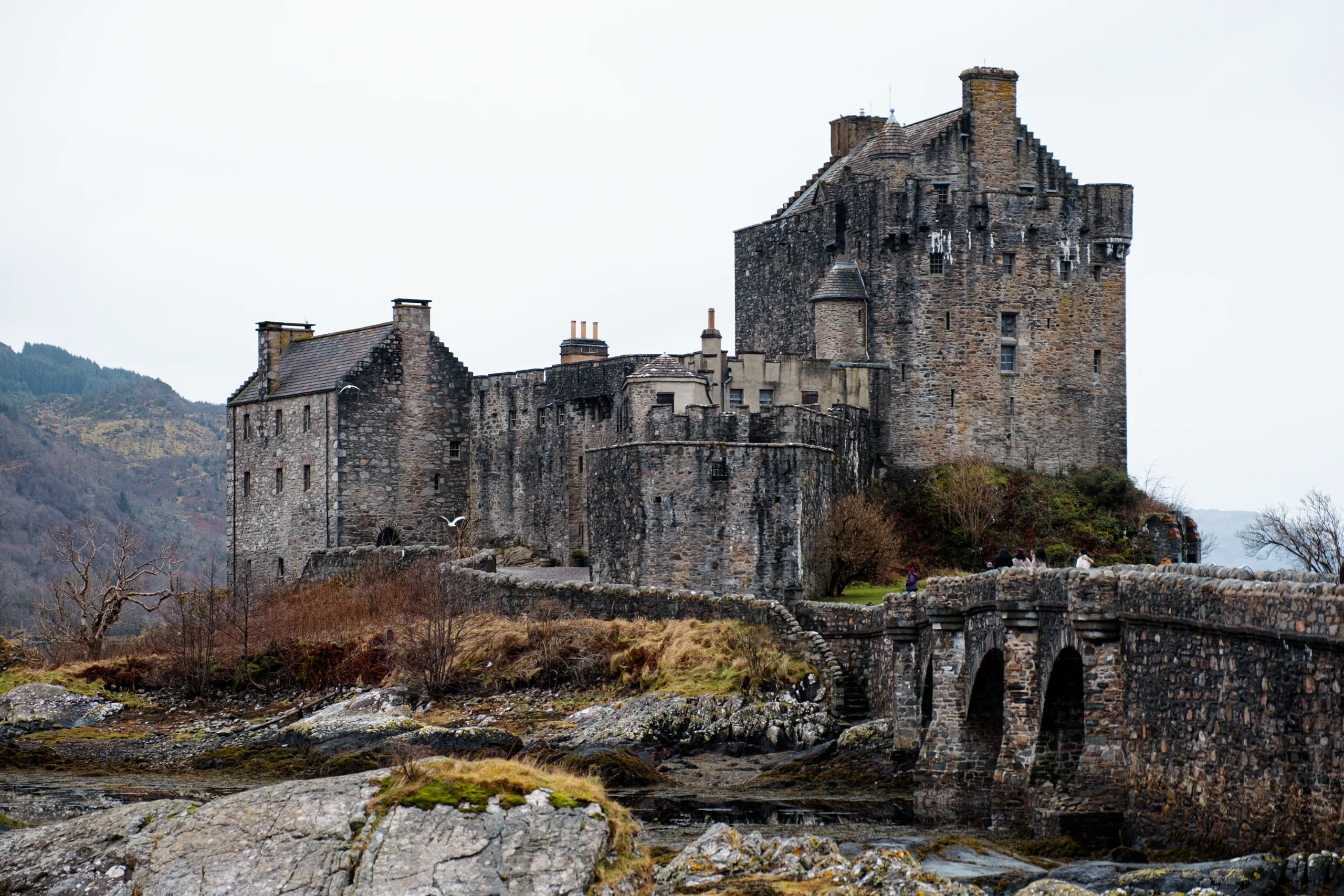 Elian Donan castle from the bridge